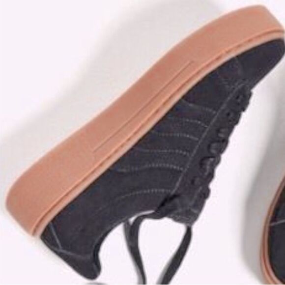 Zara Creepers Platform Sneakers in Blue Nubuck Leather w Bubblegum Sole-Size 7.5 - Picture 3 of 5